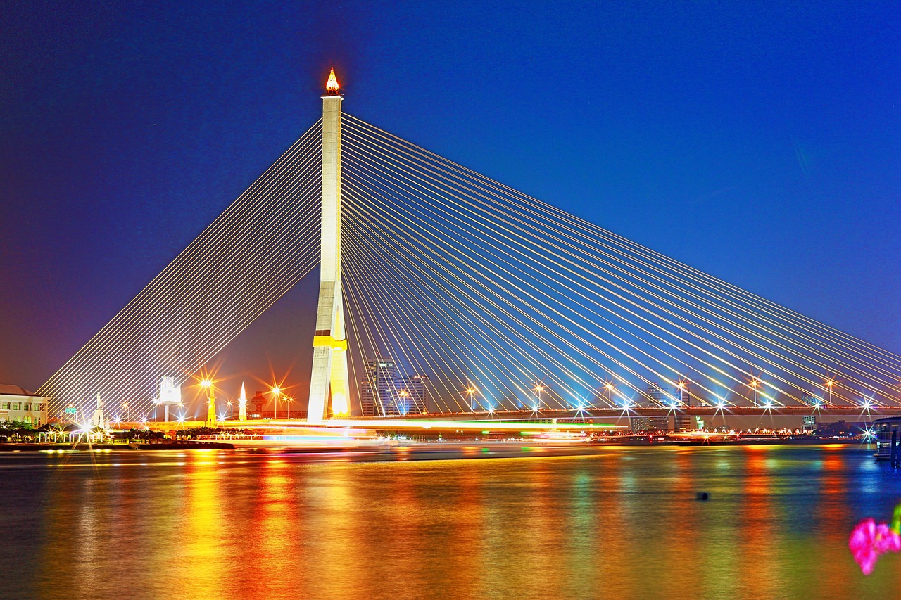 Jembatan Rama VIII di Bangkok